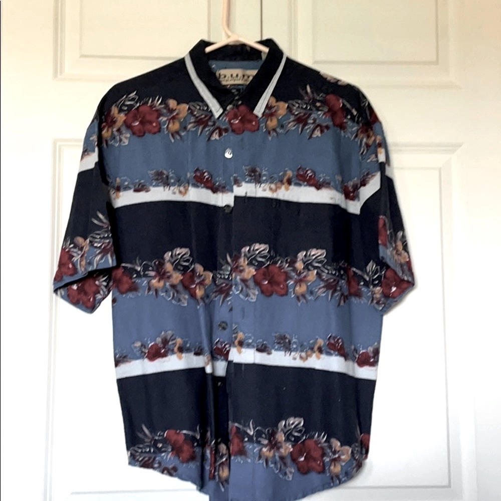 B.U.M. Hawaiian button down 100% cotton shirt.